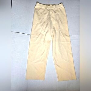 Wynne Layers Women's Cream Flare Leg Luxe Pull On Pants Stretch